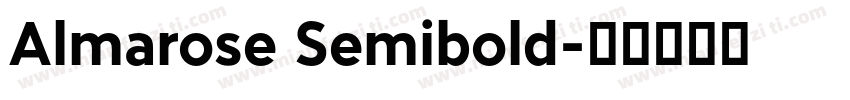 Almarose Semibold字体转换